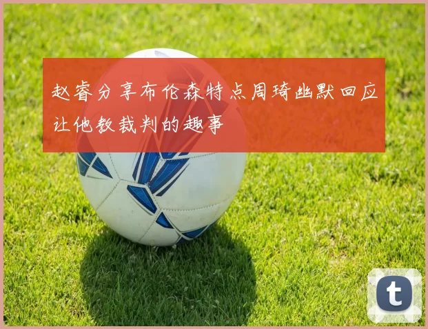 赵睿分享布伦森特点周琦幽默回应让他教裁判的趣事